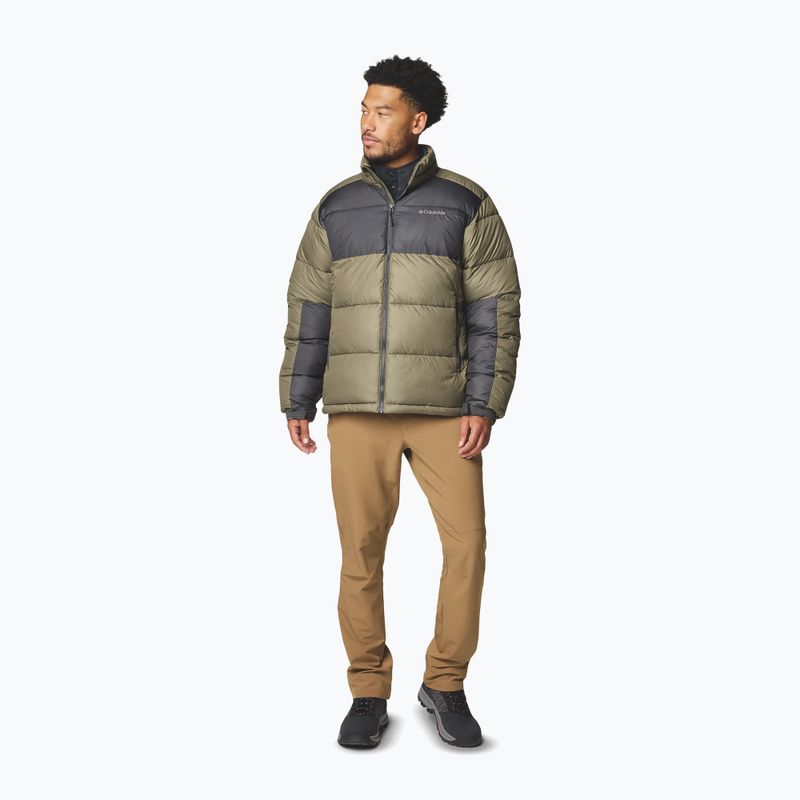 Pánska zateplená bunda Columbia Pike Lake II stone green/shark 2