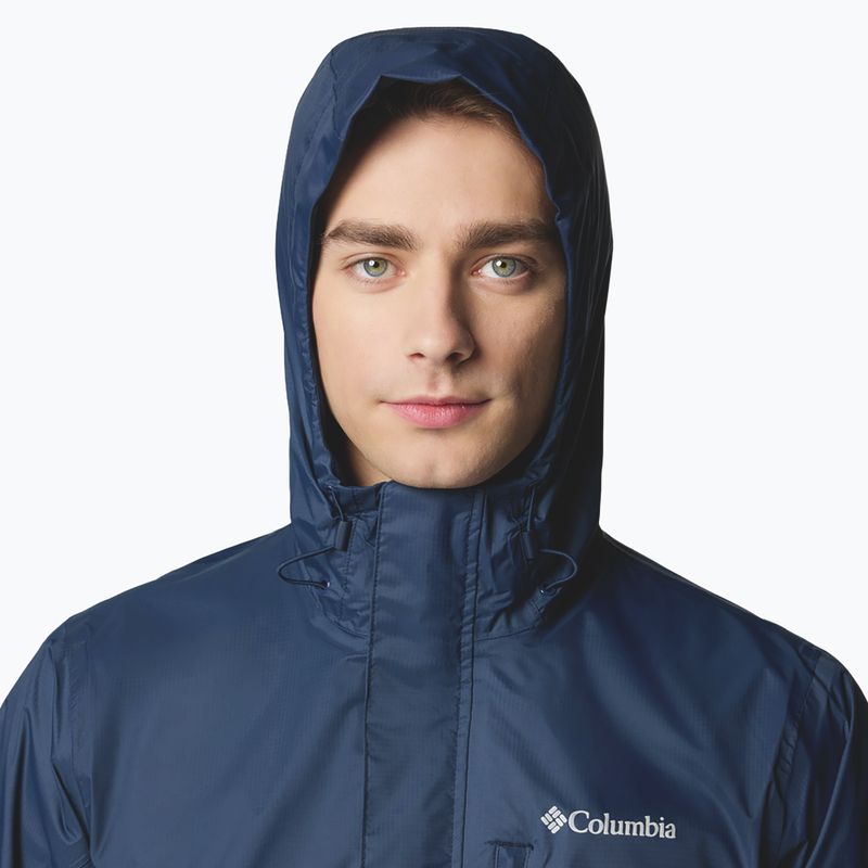 Pánska bunda do dažďa Columbia Pouring Adventure III collegiate navy 6