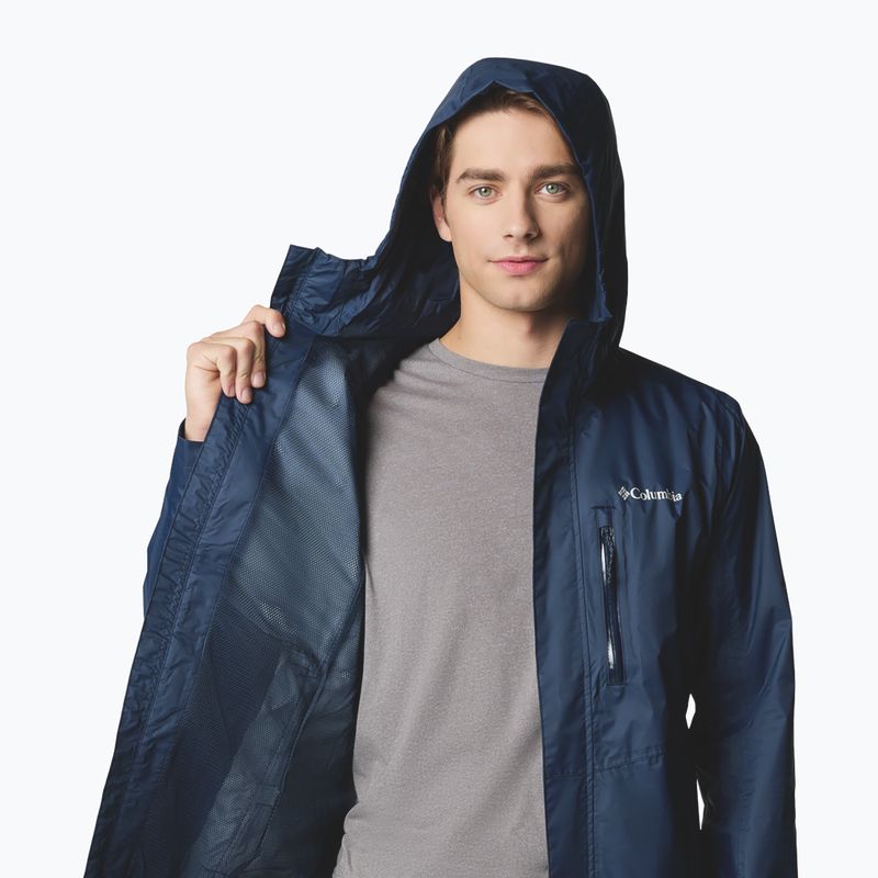 Pánska bunda do dažďa Columbia Pouring Adventure III collegiate navy 7