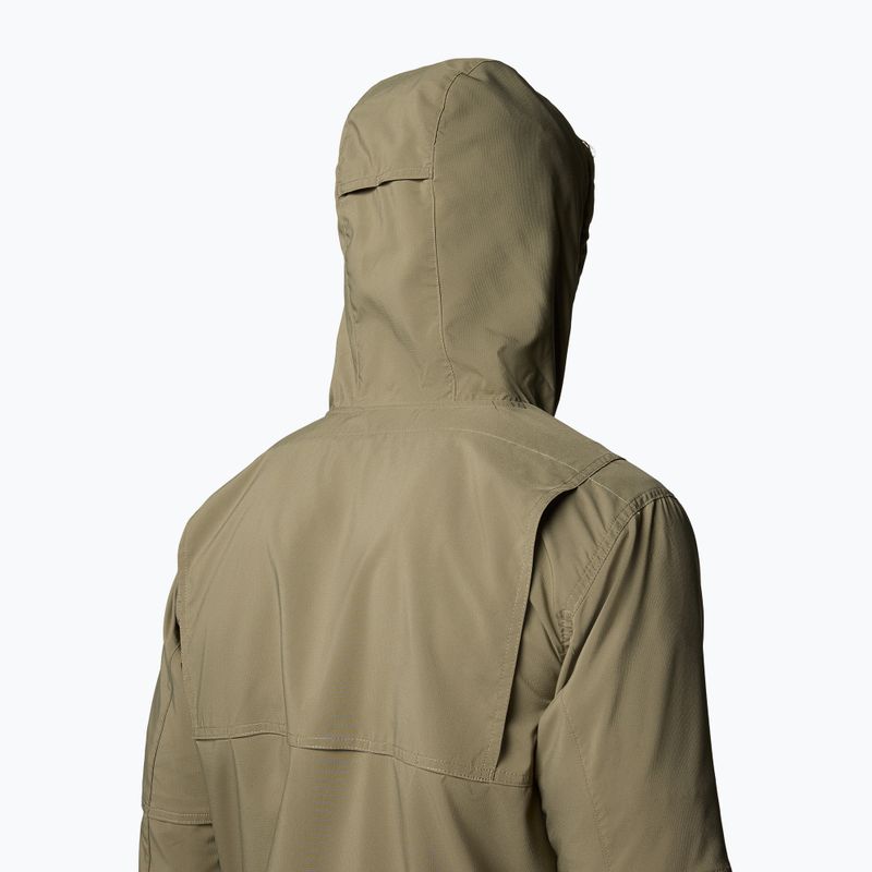 Pánska trekingová mikina Columbia Skien Valley Hooded stone green 7