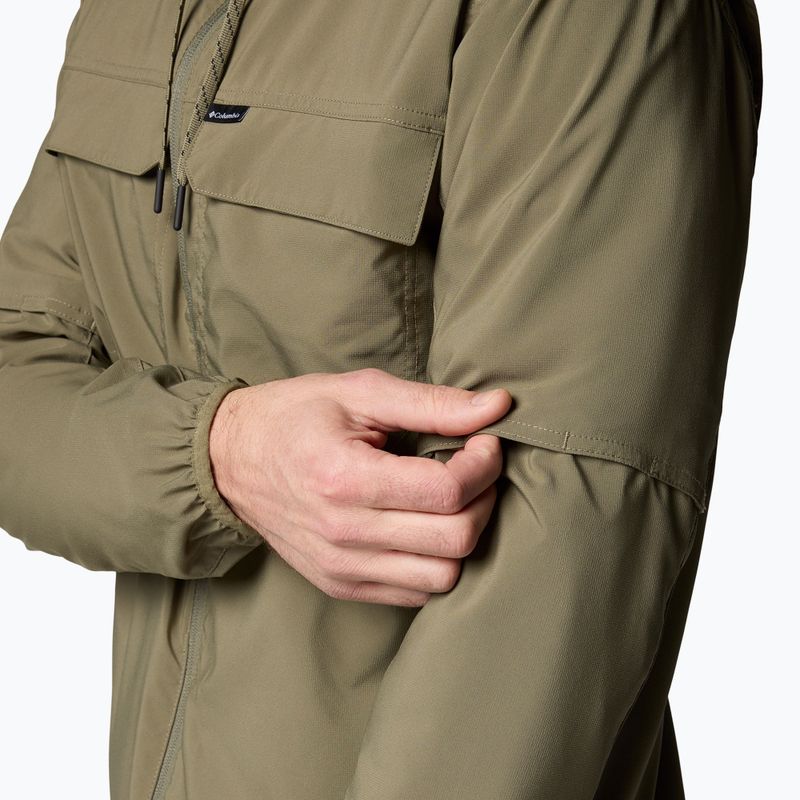 Pánska trekingová mikina Columbia Skien Valley Hooded stone green 8