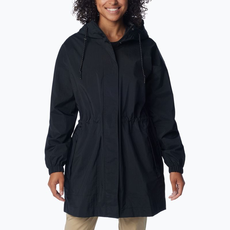 Dámska hybridná bunda Columbia Splash Side II parka black crinkle