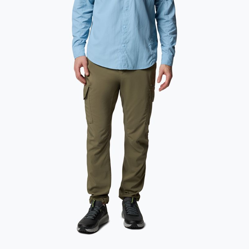 Pánske trekingové nohavice Columbia Skien Valley Cargo stone green