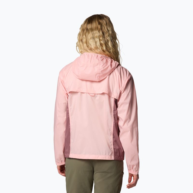 Dámska vetrovka Columbia Crested Canyon Windbreaker pink sand/fig 2