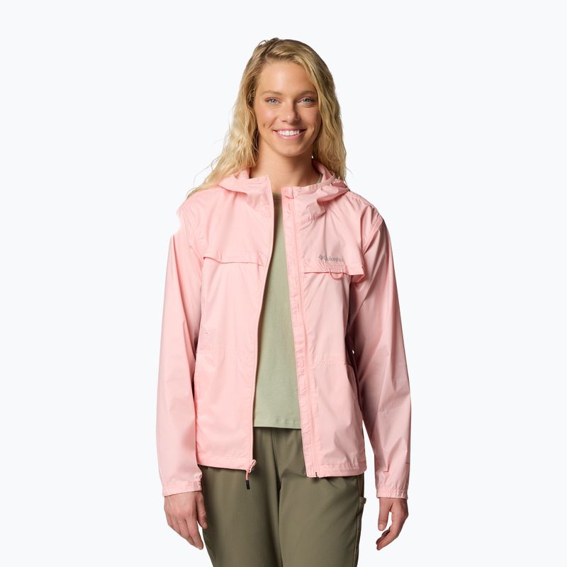 Dámska vetrovka Columbia Crested Canyon Windbreaker pink sand/fig 4