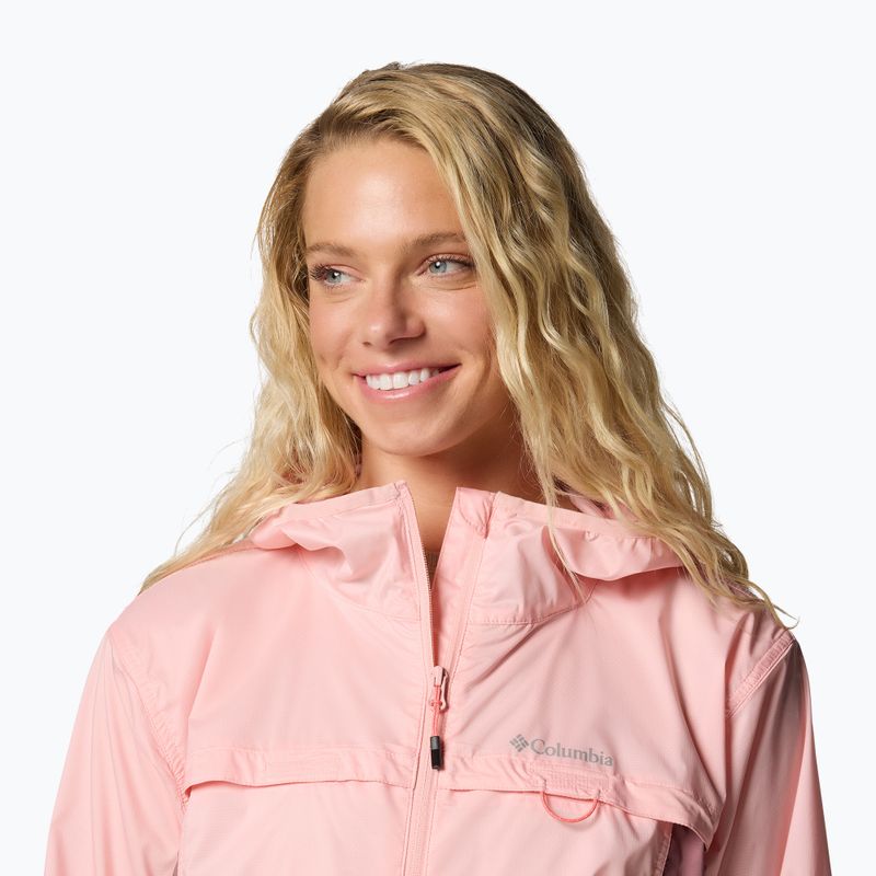 Dámska vetrovka Columbia Crested Canyon Windbreaker pink sand/fig 5