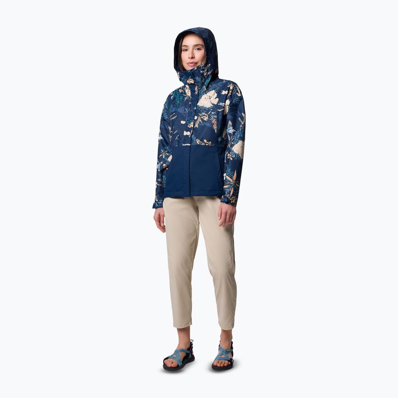 Dámska hybridná bunda Columbia Hikebound Printed collegiate navy 2