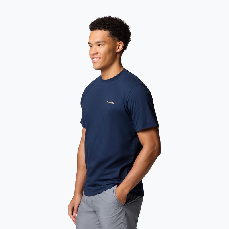 Pánske tričko Columbia Kettle River Back Graphic Tee collegiate navy 3