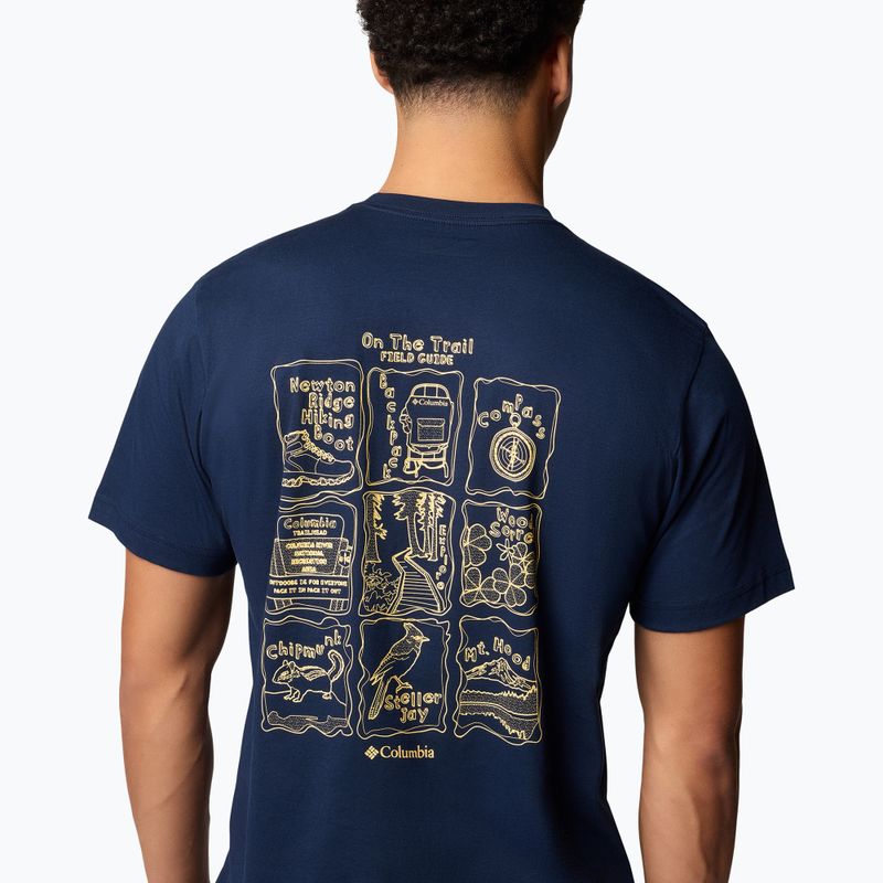 Pánske tričko Columbia Kettle River Back Graphic Tee collegiate navy 5