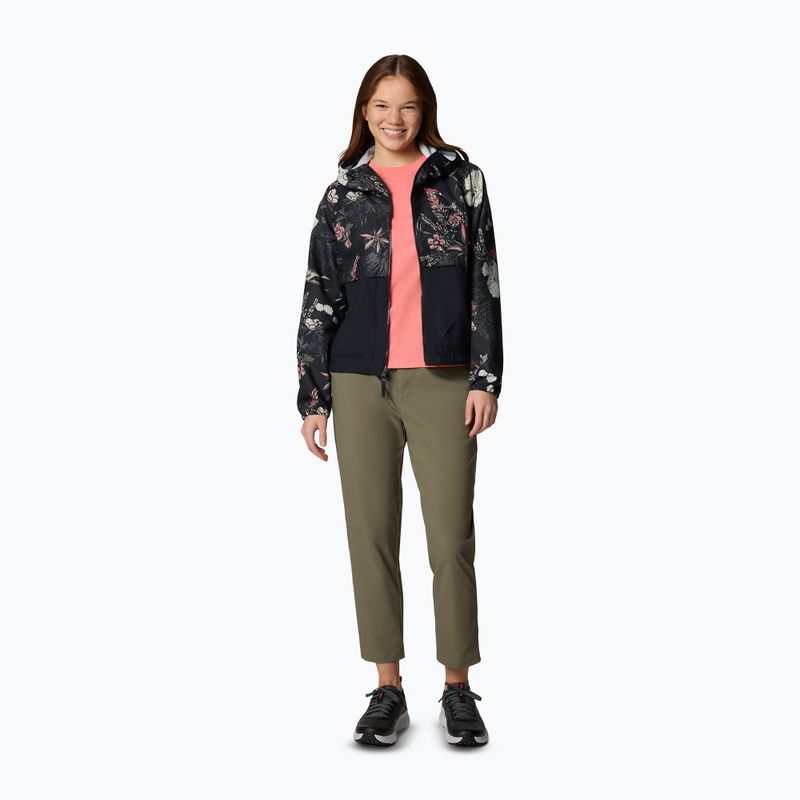 Dámska vetrovka Columbia Spire Valley Printed Windbreaker black outbacked 2