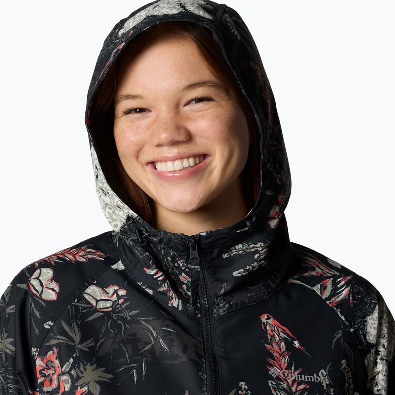 Dámska vetrovka Columbia Spire Valley Printed Windbreaker black outbacked 5