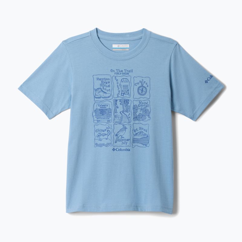 Detské tričko Columbia Valley Creek Graphic ripple blue/hike guide