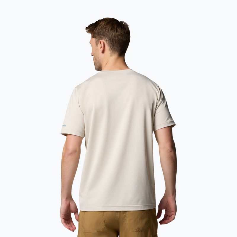 Pánske tričko Columbia Ice Lake II SS Tee dark stone/peak direction 3