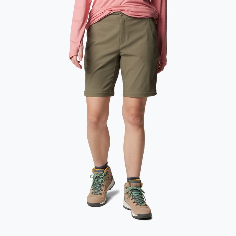 Dámske trekingové nohavice Columbia Leslie Falls Convertible stone green 8