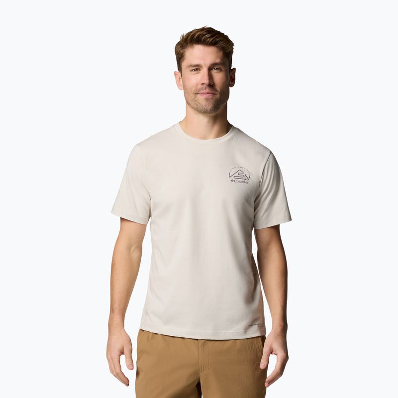Pánske tričko Columbia Tunnel Valley Graphic Tee dark stone/naturally inclined