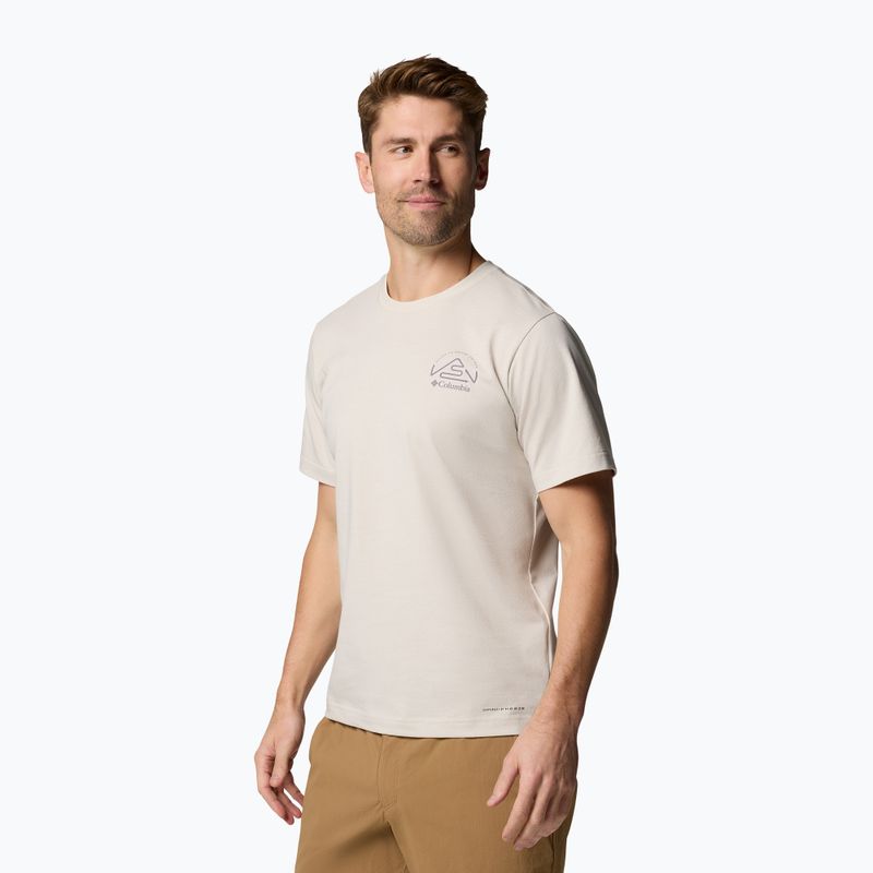 Pánske tričko Columbia Tunnel Valley Graphic Tee dark stone/naturally inclined 4