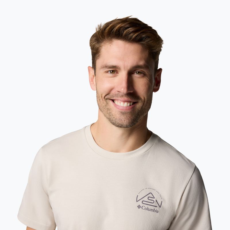 Pánske tričko Columbia Tunnel Valley Graphic Tee dark stone/naturally inclined 5