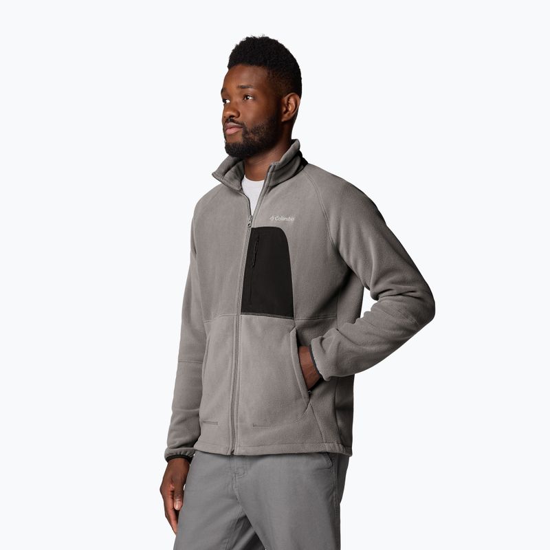 Pánska fleecová mikina Columbia Rapid Expedition Full Zip Fleece city grey/shark 4