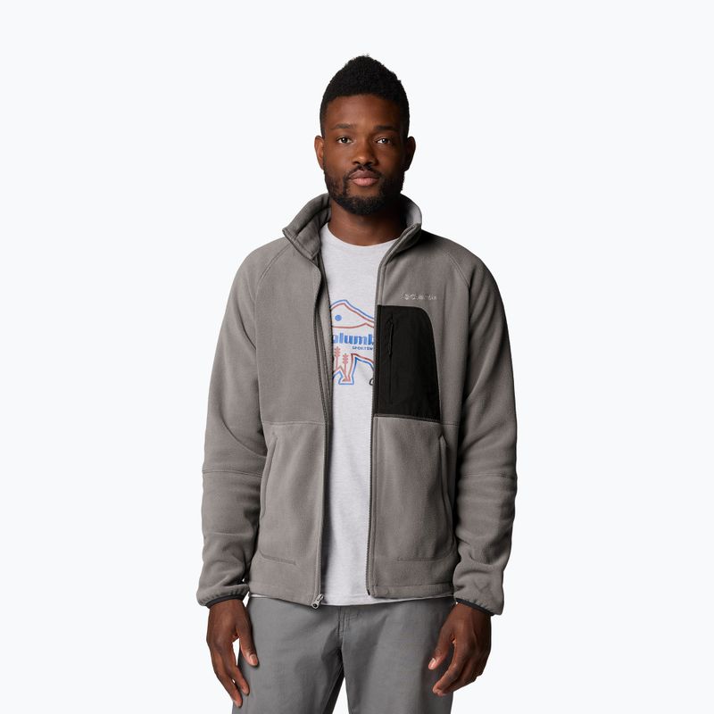 Pánska fleecová mikina Columbia Rapid Expedition Full Zip Fleece city grey/shark 5