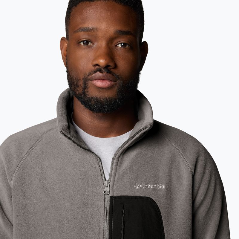 Pánska fleecová mikina Columbia Rapid Expedition Full Zip Fleece city grey/shark 6