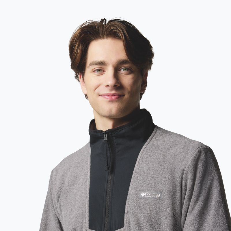 Pánska fleecová bunda Columbia Sequoia Grove FZ Fleece city grey heather/black 5