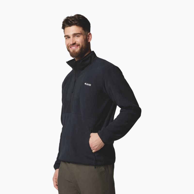 Pánska mikina Columbia Sequoia Grove Half Zip Fleece black 4