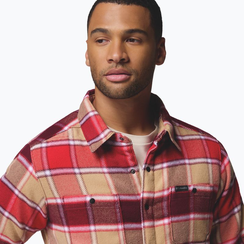 Pánska košeľa Columbia Windward II rich wine trapper windowpane 6