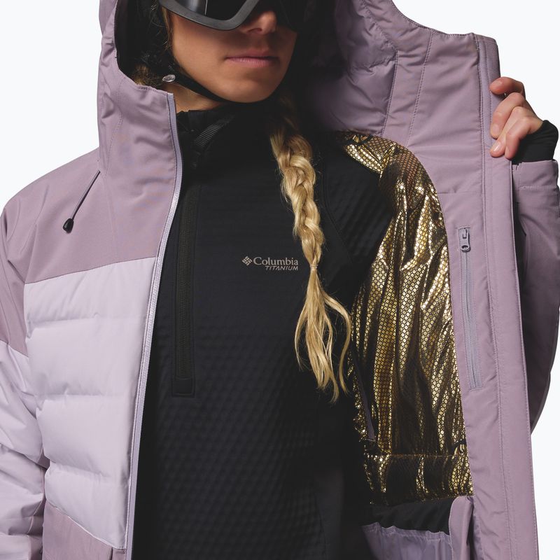 Dámska lyžiarska bunda Columbia Glacier Ridge Down shale purple/lavender pearl 11