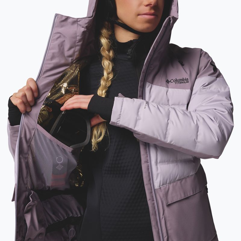Dámska lyžiarska bunda Columbia Glacier Ridge Down shale purple/lavender pearl 12
