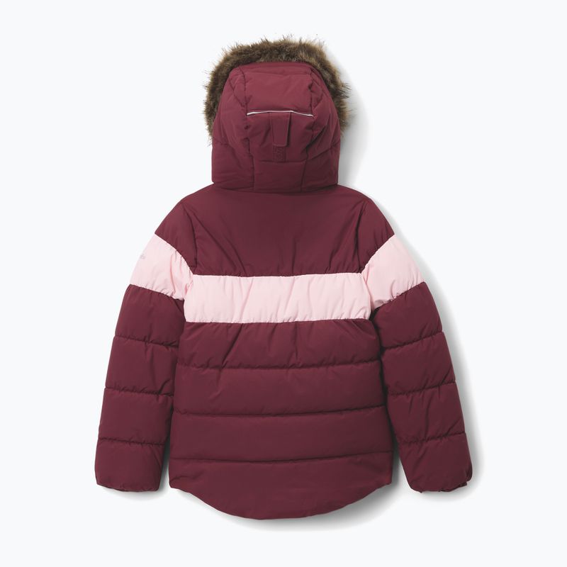 Detská lyžiarska bunda Columbia Arctic Blast III rich wine/satin pink 2