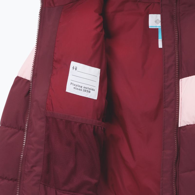 Detská lyžiarska bunda Columbia Arctic Blast III rich wine/satin pink 3