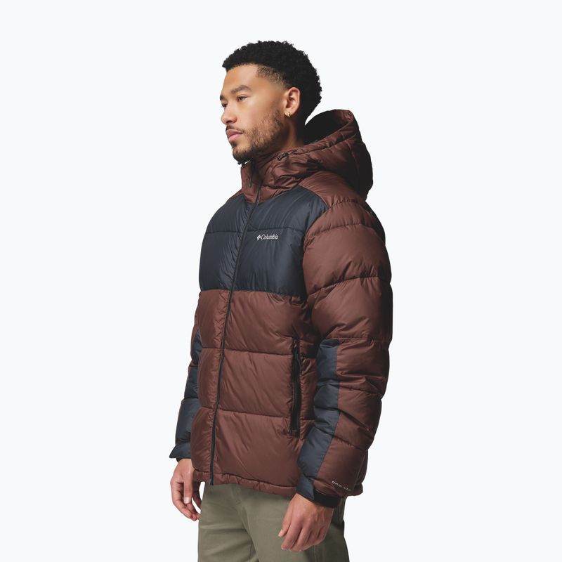 Pánska zateplená bunda Columbia Pike Lake II Hooded tobacco/black 4