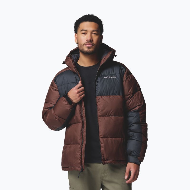 Pánska zateplená bunda Columbia Pike Lake II Hooded tobacco/black 5