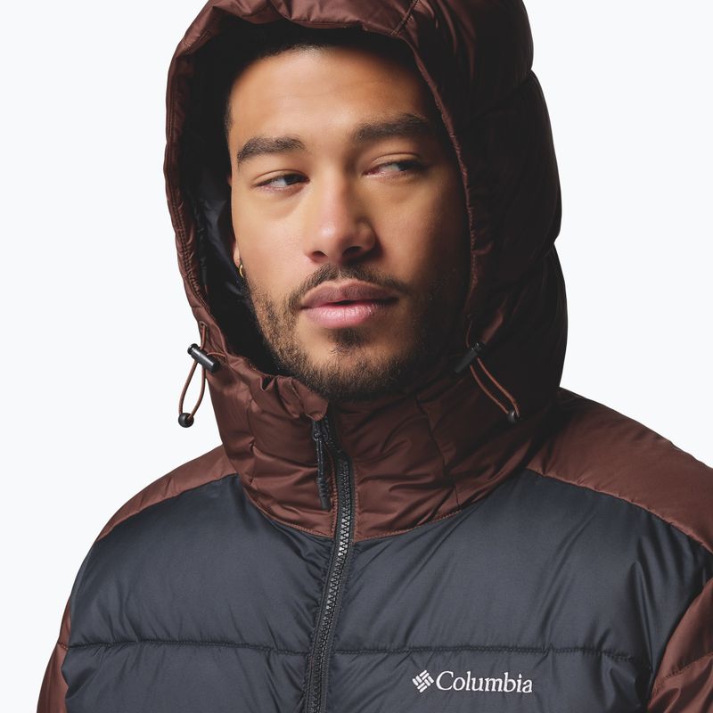 Pánska zateplená bunda Columbia Pike Lake II Hooded tobacco/black 7