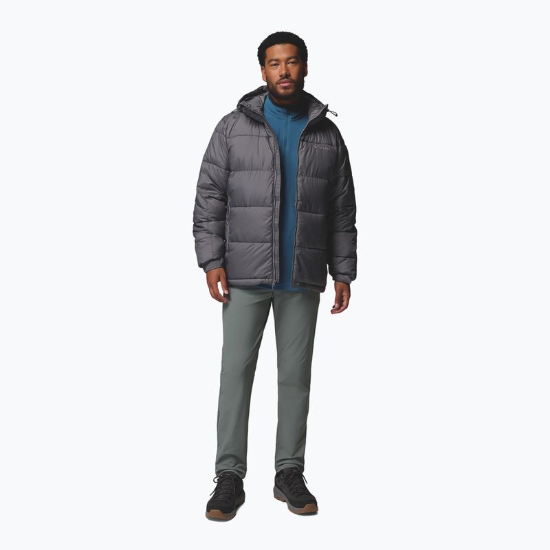 Pánska zateplená bunda Columbia Pike Lake II Hooded city grey 2