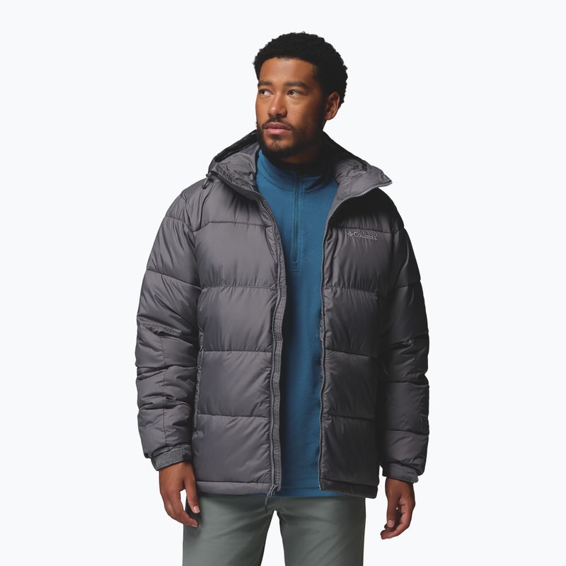 Pánska zateplená bunda Columbia Pike Lake II Hooded city grey 4