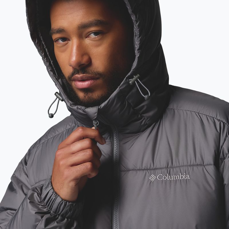 Pánska zateplená bunda Columbia Pike Lake II Hooded city grey 7