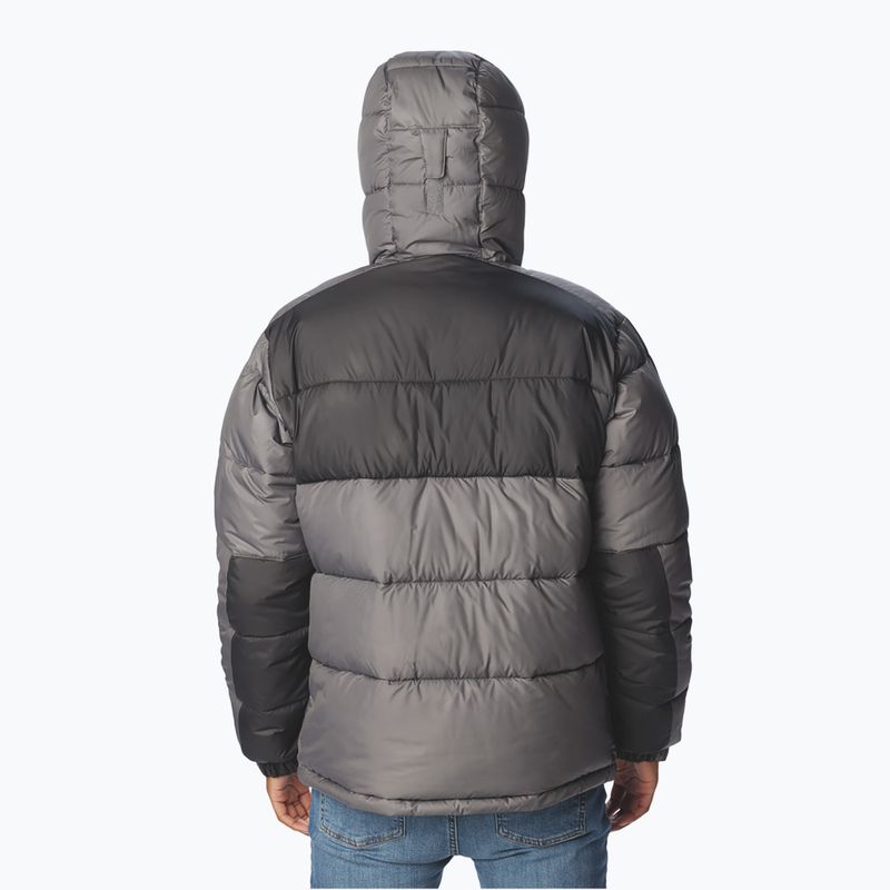 Pánska zateplená bunda Columbia Pike Lake II Hooded city grey 2