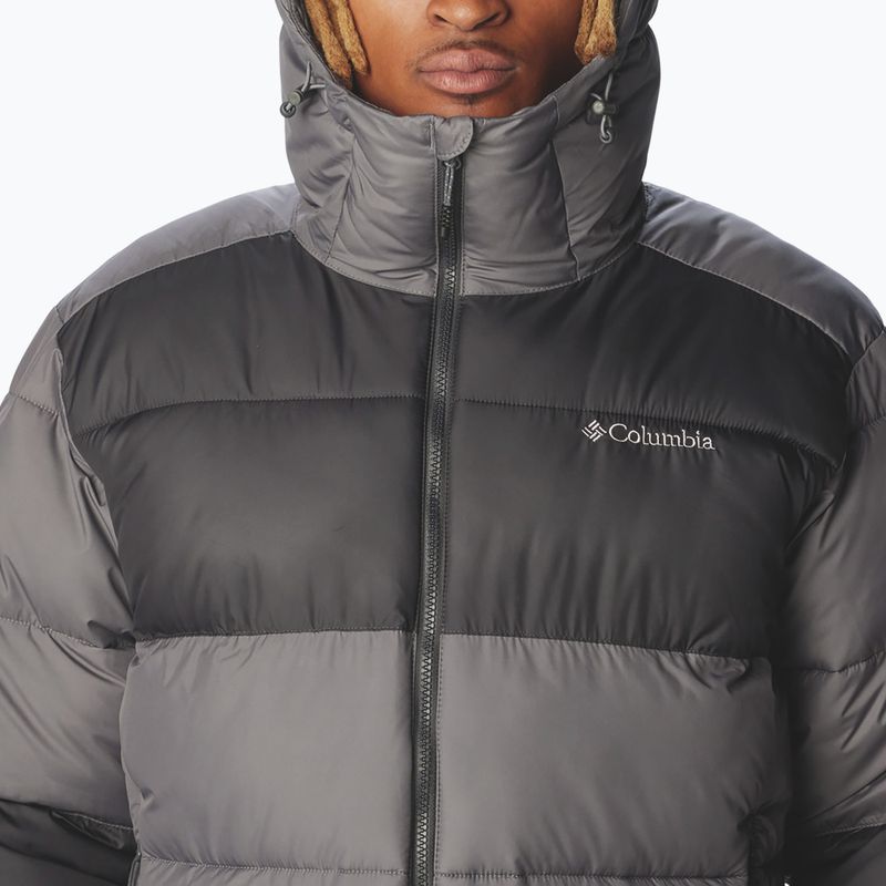 Pánska zateplená bunda Columbia Pike Lake II Hooded city grey 6