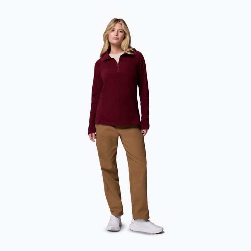 Dámska fleecová mikina Columbia Glacial IV 1/2 Zip rich wine 2