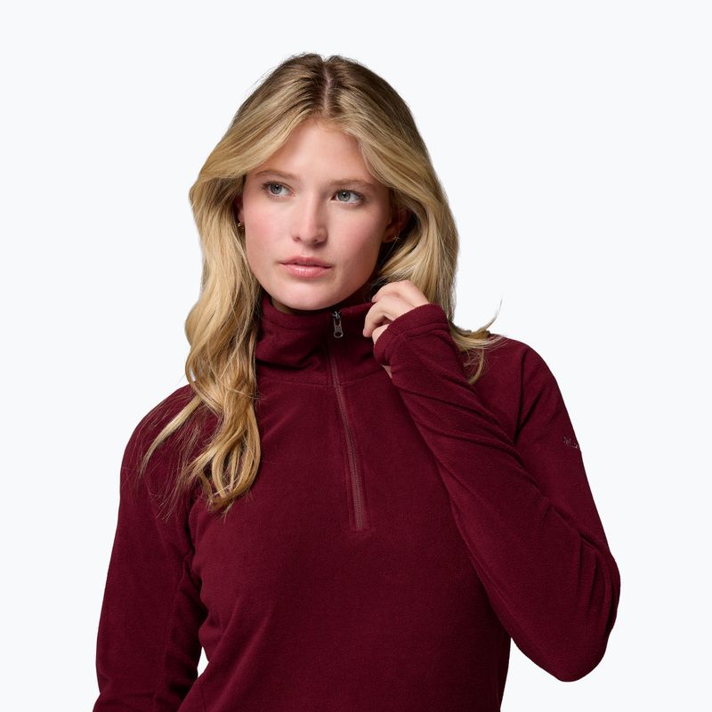 Dámska fleecová mikina Columbia Glacial IV 1/2 Zip rich wine 5