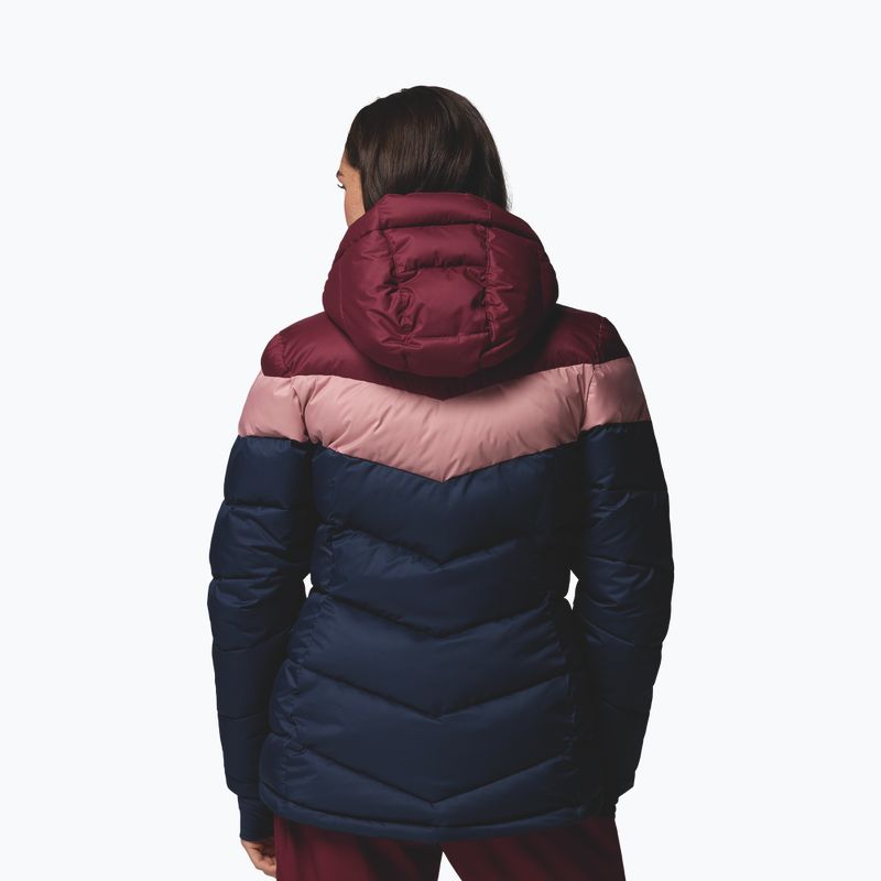 Dámska lyžiarska bunda Columbia Abbott Peak II Ins collegiate navy/rich wine/eraser pink 3