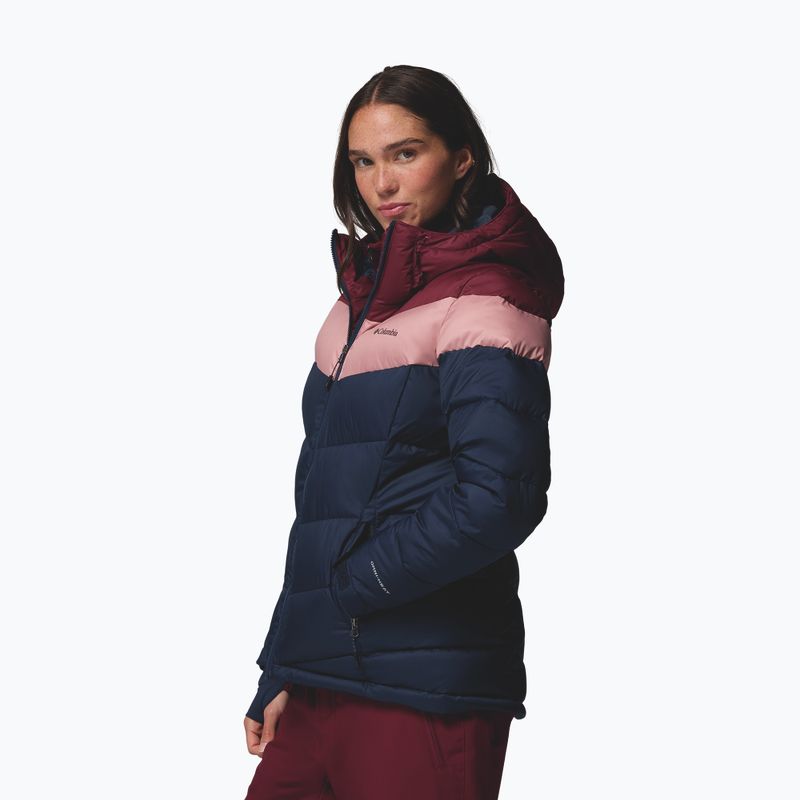 Dámska lyžiarska bunda Columbia Abbott Peak II Ins collegiate navy/rich wine/eraser pink 4
