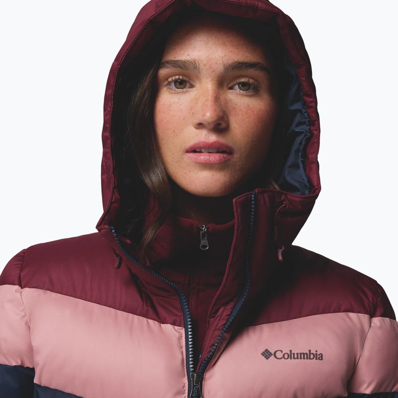 Dámska lyžiarska bunda Columbia Abbott Peak II Ins collegiate navy/rich wine/eraser pink 5