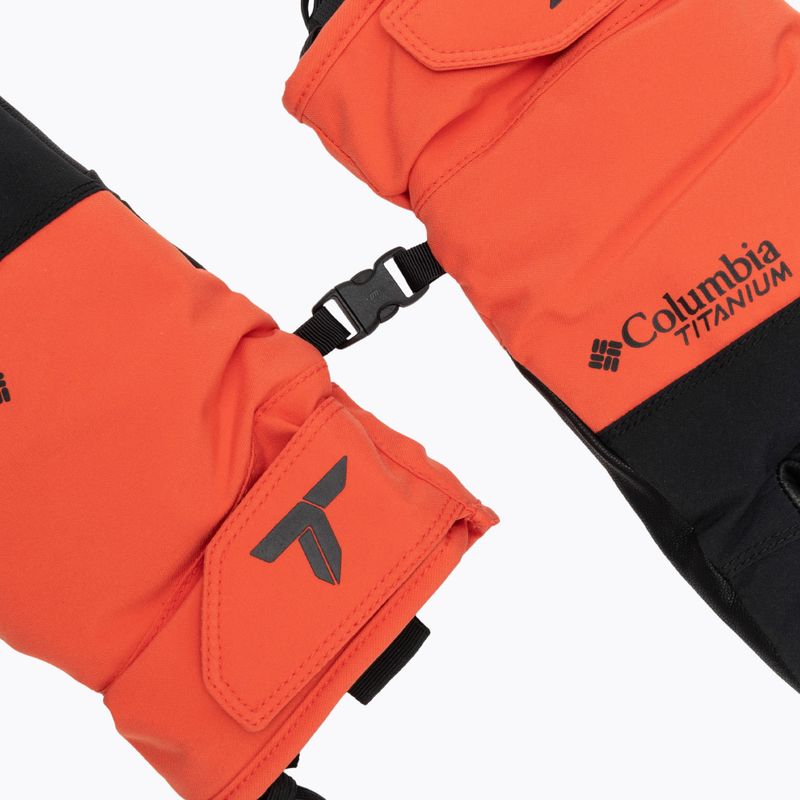 Pánske trekkingové rukavice Columbia PowBound zing/black 4