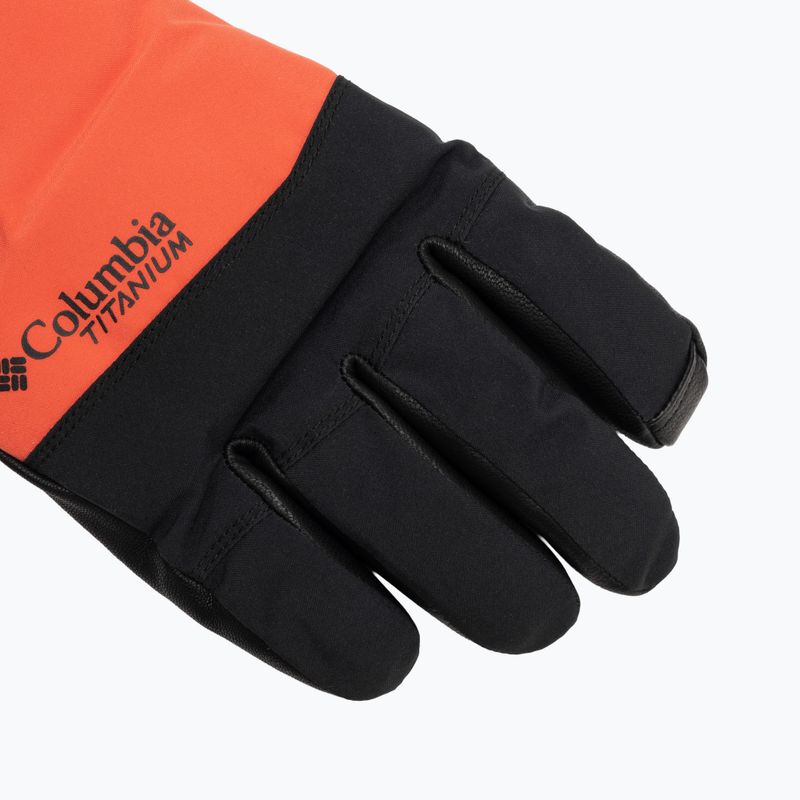 Pánske trekkingové rukavice Columbia PowBound zing/black 5