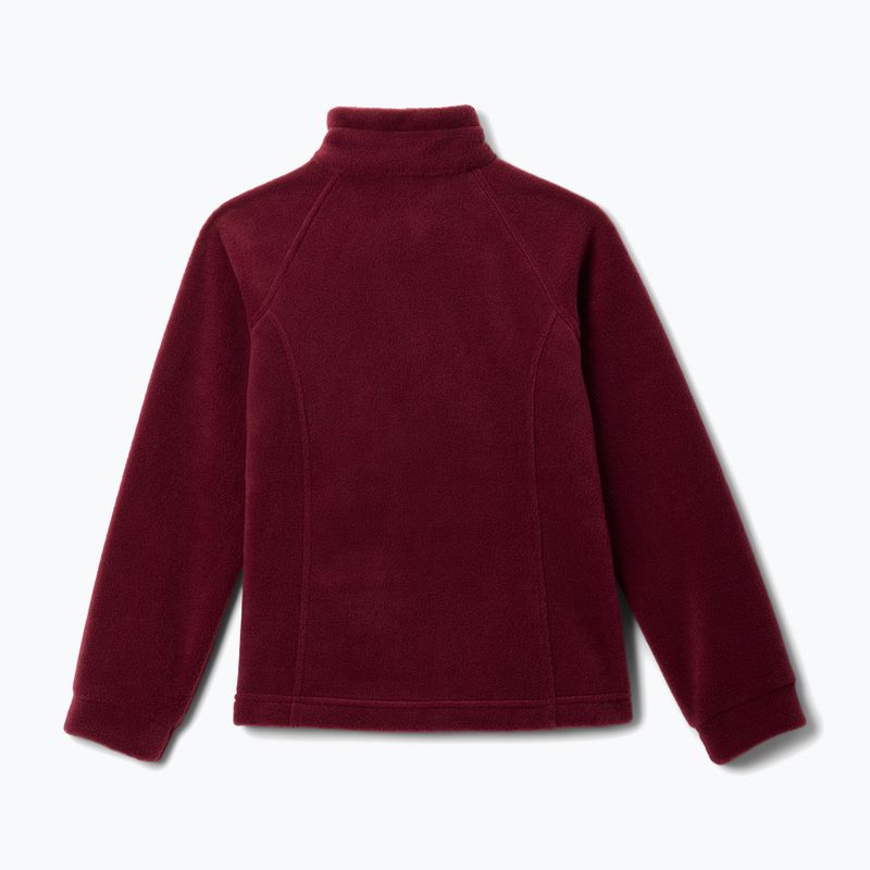 Detská fleecová mikina Columbia Benton Springs Fleece rich wine 2