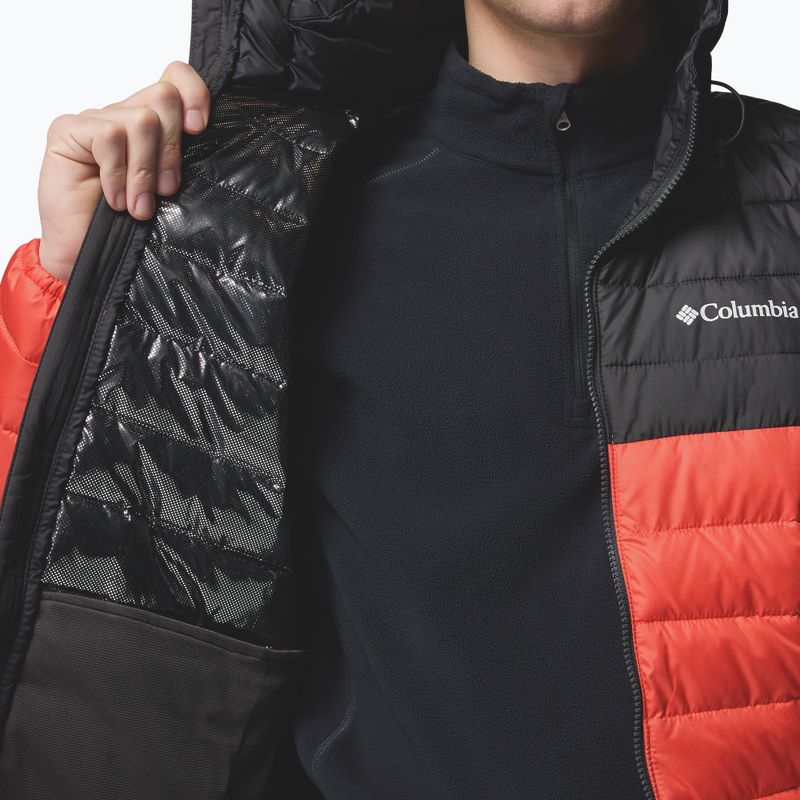 Pánska bunda Columbia Powder Lite II Hooded zing/shark 9