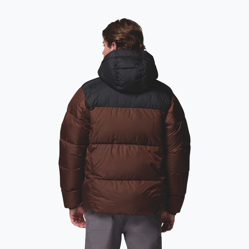 Pánska zateplená bunda Columbia Puffect II Hooded tobacco/black 3