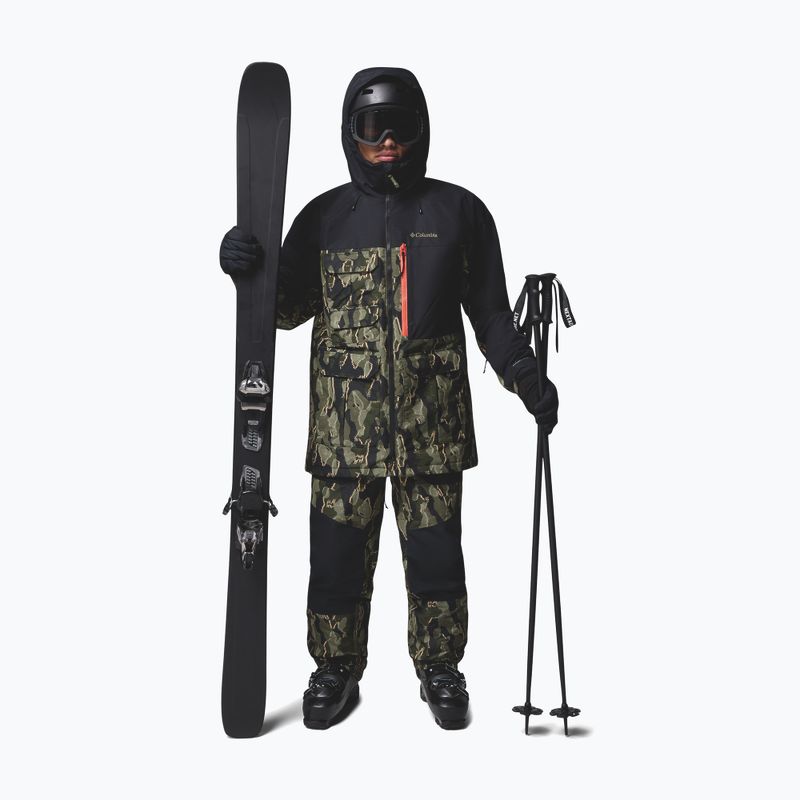 Pánske snowboardové nohavice Columbia Coreshot Printed Greenscape Treebark Print/Black 2